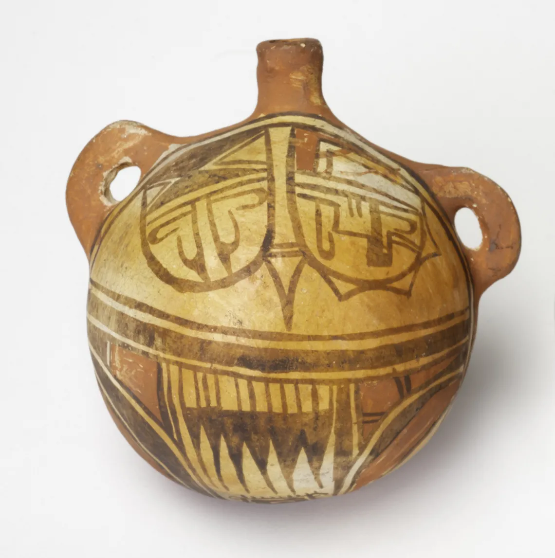 Hopi polychrome canteen