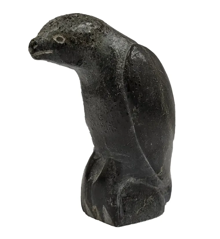 Bird figure carved of soapstone